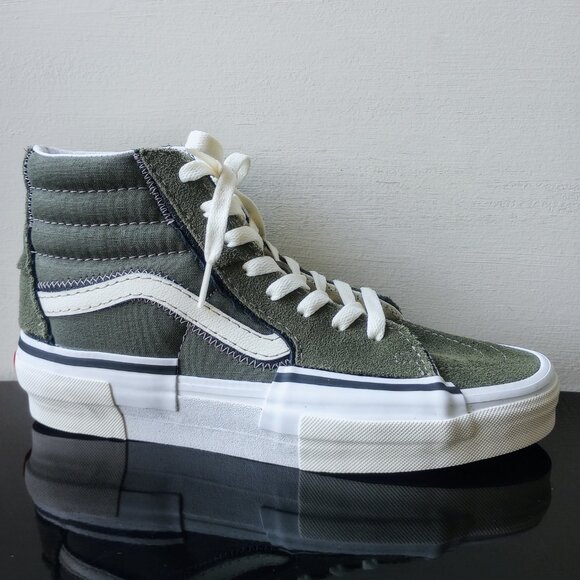Vans Other - Vans Men's Sk8-Hi Reconstruct Suede / Canvas Sneaker in Fantastic Olive Camo